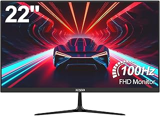 Compare 22" inch PC Monitor FHD 100Hz Computer Display Screen 1080P1920x1080 Frameless 99% sRGB With HDMI & VGA For Home Office & Business Use Black at KSA Price