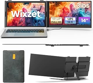 Compare Laptop Screen Extender, UltraThin 14" FHD 1080P IPS Portable Monitor for 13"17" Laptop, Lightweight Dual Extender, Plug & Play for WinsMacAndroidChrome 14" UltraThin Monitor at KSA Price