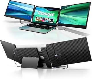 Compare Teamgee 14" Portable Monitor for Laptop, FHD IPS Triple Dual Screen Monitor For Laptop For PC Mac Windows Chrome at KSA Price