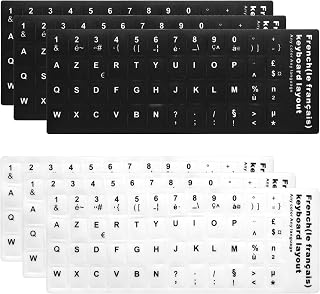 Azerty French Keyboard Sticker 6 Pieces Universal…