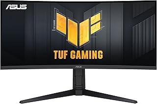 Compare ASUS TUF Gaming VG34VQL1B 34” Curved HDR Monitor, WQHD 3440x1440, 165Hz, 1ms, Extreme Low Motion Blur, FreeSync Premium, Eye Care, DisplayPort HDMI USB, Height Adjustable, DisplayHDR 400, Black at KSA Price