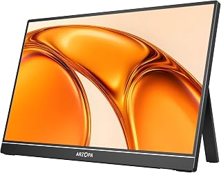 Compare ARZOPA Portable Monitor 15.6'' FHD 1080P  UltraSlim Portable Laptop Monitor with Kickstand  IPS Display for PC, MAC, Phone, Xbox, PS5  USB C & HDMI Connectivity  A1 at KSA Price