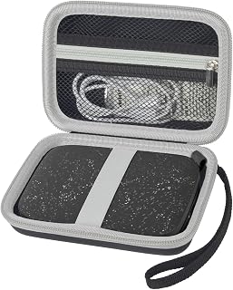 Compare Case Compatible with HP Sprocket Portable 2x3 Select 2.3x3.4 2nd Edition Printer, Travel Carrying Organizer Holder Fits for Zink Photo Paper, USB Cable and More Accessories  Black Box Only at KSA Price