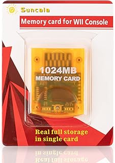 Compare Suncala Memory Card Compatible with Gamecube and Wii Console, 1024MB Memory Card for Nintendo Gamecube at KSA Price