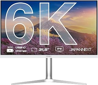 Compare JAPANNEXT 32" IPS 6K 6016x3384 PC Monitor White | HDR | Charging Via USBC90W Adjustable Height & Tilt HSP Builtin Speakers | sRGB 100% GSyncFreeSync | JNIPS326KHSPC9 at KSA Price