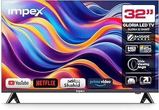 Compare Impex Smart Android LED TVFrame Less Design,Mirror Cast And EShare,HDMIUSB WiFi Input,Netflix,YouTube, Disney+, Apple TV+, Starz Play Arabia,2 Years Warranty GLORIA 32 SMART at KSA Price