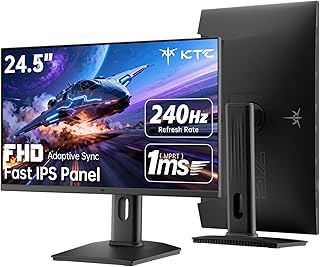 Compare KTC H25T73 24.5" 240Hz Gaming Monitor, FHD 1080p Fast IPS, 1ms with Adaptive Sync, HDR400, HDMI x2, DPx1, VESA Support, TiltPivotHeight Adjustment, H25T73 at KSA Price