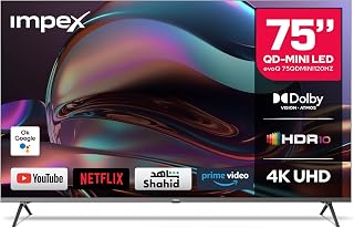 IMPEX 75 Inch Google TV QD Mini LED 4K…