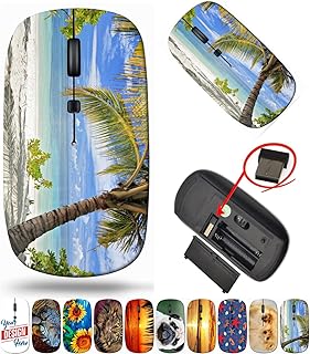 Compare maizi Mouse Wireless for Mac Computer Personal Laptop, Mice Wireless Image ID: 13612885 A Scene of Palm Trees 2.4G Portable with USB Receiver Made in The USA at KSA Price