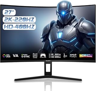 Compare Majesty 27 Inch Curved Dual Resolution QHD 220Hz Gaming Monitor | HD 400Hz | 1ms | 100% sRGB | 8Bit | GSYNC & FreeSync | HDMI & DP | VESA | Builtin Speakers | Flexible Stand at KSA Price