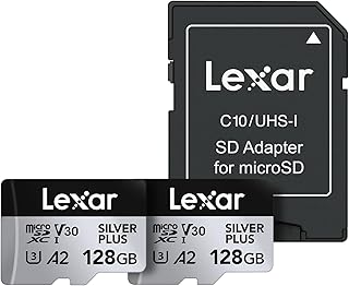 Lexar 128GB (2-Pack) Professional Silver Plus Micro…