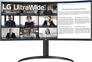Compare LG UltraWide™ 34WR55QKB 34" Ultra Wide PC Screen  VA Panel QHD 3440 x 1440, 5ms GtG 100Hz, HDR 10, sRGB 90% CIE1931, Tilt, Height Adjustable, Portrait Mode at KSA Price