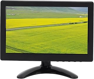 Compare 9 Inch TFT LCD Computer Monitor, HD Color Game Display Screen with Multi Input Interface Speakers and Vga Input, 1024x600 Resolution, Dual Speakers, Suitable for DVR at KSA Price