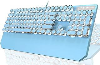 Typewriter Style Mechanical Gaming Keyboard,Retro…