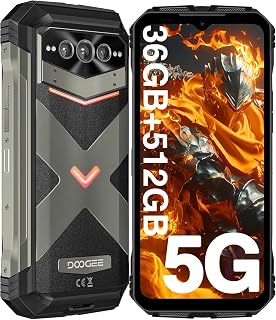 Compare DOOGEE V MAX PLUS 5G Android 14 All Terrain Phone 2024, 36GB+512GBTF 2TB, 22000MAH33W, 200MP + 20MP Night Vision Camera, 6.58" FHD+120HZ, NFCGPS Gray at KSA Price
