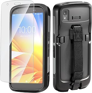 Compare 3 in 1 Protective Case Cover Rugged Boot for Zebra TC22 TC27 Mobile Computer Scanner, SGTC2LBOOT01 with Hand Strap and Tempered Glass, Black at KSA Price