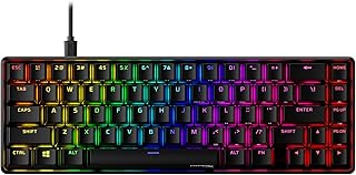 Compare HyperX Alloy Origins 65  Mechanical Gaming Keyboard – Compact 65% Form Factor  Tactile Aqua Switch  Double Shot PBT Keycaps  RGB LED Backlit  NGENUITY Software Compatible at KSA Price