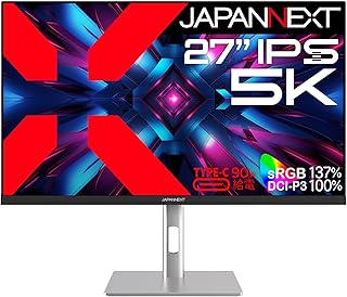 Compare JAPANNEXT 27" IPS 5K 5120x2880 PC Monitor | HDR | Charging Via USBC90W Adjustable Height & Tilt HSP Builtin Speakers | sRGB 100% GSyncFreeSync | 2 Year Warranty | JNIPS275KHSPC9 at KSA Price