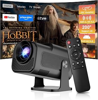 Salange HY320 Mini Home Smart Mini Projector,Built-in…
