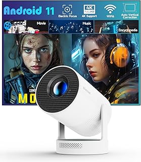 Compare Alwtniet Portable Home Projector with Remote Control Electric Focusing, Suitable for Rotating Mobile Phones at KSA Price