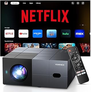 Compare 4K Projector with Builtin Apps, 1500 ANSICompatible with NetflixDolby Audio Smart Projector with WiFi 6 and Bluetooth 5.3,Outdoor Movie Proyector for Home Theater HDR10+ UPGRADE at KSA Price