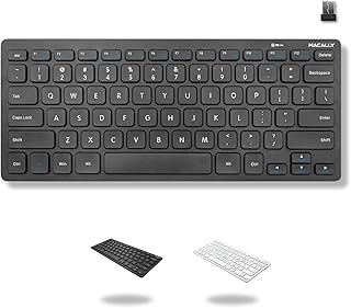 Macally Mini Compact Keyboard - Wireless Keyboards…