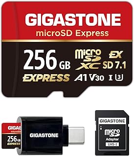 GIGASTONE 256GB microSD Express, MicroSDXC Express…