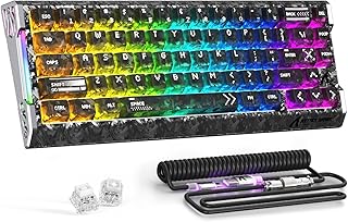 Compare ATTACK SHARK R68 HE Carbon Fiber 8000Hz Rapid Trigger Keyboard, 0.005mm RT Accuracy 68 Keys Wired Gaming Keyboard with Magnetic Switch, Adjustable Actuation, Snap Tap, RGB Lighting for PCMac, Ink at KSA Price