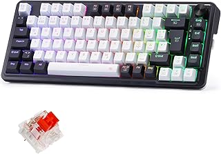 Compare Redragon K673 PRO Wireless QWERTZ DE Gaming Keyboard, Gasket Structure 75% Compact Design, 82 Keys HotSwap Red Switches Mechanical Keyboard with Button RGB Lighting, 2.4GBTTypeC Connections at KSA Price
