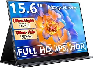 MAGICRAVEN Portable Monitor 15.6 Inch 1080P FHD…