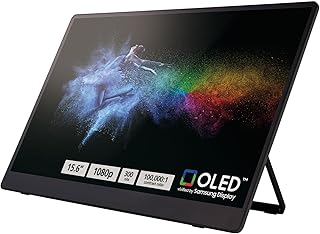 Compare Ricoh 150 Portable 15.6" Vivid OLED 300nit Lightweight Display Monitor and Touchscreen wDual Speakers  for Laptop, Desktop, Mac, PC at KSA Price