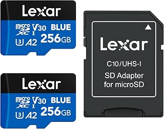 Lexar 256GB 2 PK Blue Micro SD Card 160MB/s…