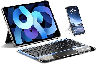 Ultra-Slim Bluetooth Keyboard with Touchpad, Wireless…