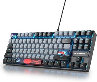 Owpkeenthy 75% Mechanical Gaming Keyboard with…