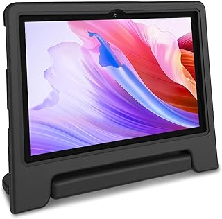 Compare Kids Tablet, 10.1 inch IPS HD Touchscreen Android 14 64 GB Storage, 8GB RAM, Octa Core Tablet for Kid with KidProof Case, Parental Controls, 12hr Battery, WiFi, GPS – Black at KSA Price