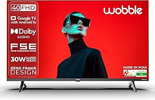 Compare Wobble 100.3 cm 40 inches K Series Full High Definition Smart LED TV with Google TV 5.0 Black WB40FDAGU2841D25 at KSA Price