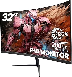 Compare CRUA 32 inch Curved Gaming Monitor 200Hz FHD1920x1080 Display Screen at KSA Price