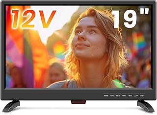 Compare 19 inch IPS 1080P LED TV,19 inch small tv with Digital T2 Tuner Freeview Receive,HDMI USB and RCA VGA inputs,12V car cableAC for Campervan,bedroomUKEU at KSA Price