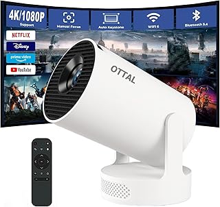 HY300 Ultra Mini Projector 4K Built in Apps,…