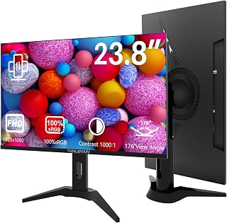 Compare 23.8" 1920x1080" Vertical Computer Monitor with HDMI VGA AV BNC USB Ports, MultiFunction Support, VESA, Frameless Display, Builtin Speakers for at KSA Price