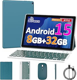 10 inch Android 15 Tablet, 6GB RAM 32GB…