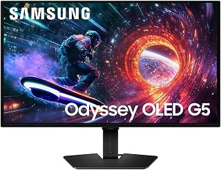 Compare Samsung Odyssey OLED G5 G50SF 27", QHD, 2560x1440, 180Hz, 0.03msGTG,16:9, 1,000,00:1, FreeSync, 200 CDm², HDMI, HDR10, Black, LS27FGGGGGGG. 502 x In at KSA Price