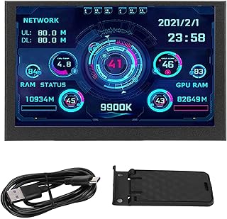 PC CPU Data Monitor, 5in IPS PC Sensor…