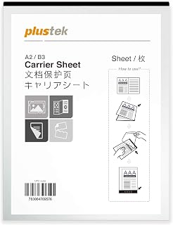 Compare Plustek A3 Scanner Carrier Sheet Scan A2 by Folding  Protects Flimsy, Wrinkled or Torn Papers, for Old Blueprint, Report, Newspaper, Crinkled Photos. at KSA Price