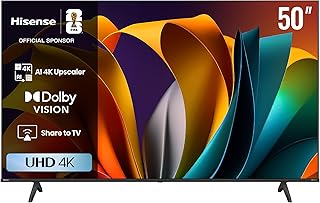 Hisense 50 Inch Smart TV 4K UHD LCD…