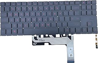 Compare Replacement Keyboard with Screwdriver US Layout for HP 15EN 15EK TPNQ236 Q265 Q267 red Text with Backlight Frameless Laptop Keyboard at KSA Price