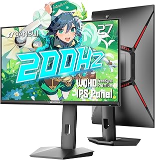 Compare SANSUI 27 inch WQHD 180Hz Rotating PC Gaming Monitor1440P, 1msOD, FastIPS, Speakers, RGB Light,HDR, sRGB120%, Adaptive Sync, HeightTiltSwivelPivot AdjustableDPHDMI×2,USBA 3.0×2,USBB 3.0×1 at KSA Price
