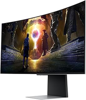 Compare Samsung Odyssey 34InchG8 G85SD 175Hz OLED Ultra WQHD Gaming Monitor, Silver at KSA Price