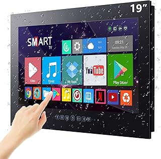 Haocrown 19-inch Touchscreen Bathroom TV Smart…