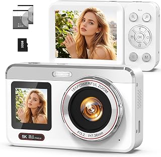 5K Digital Camera with Auto Focus, 80MP Point and…